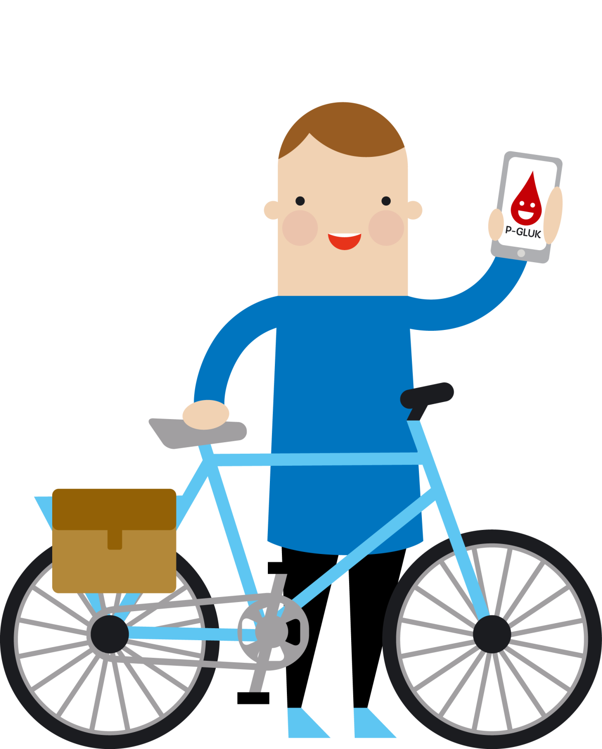 Terveyskylän Diabetestalon hahmo.