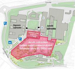 Jorvin sairaalan pääovi ja ajoramppi poistuvat käytöstä 1.9.2024. Korvaava sisäänkäynti on Jorvin sairaalan B-ovella. Uusi pääsisäänkäynti avautuu vuonna 2026.